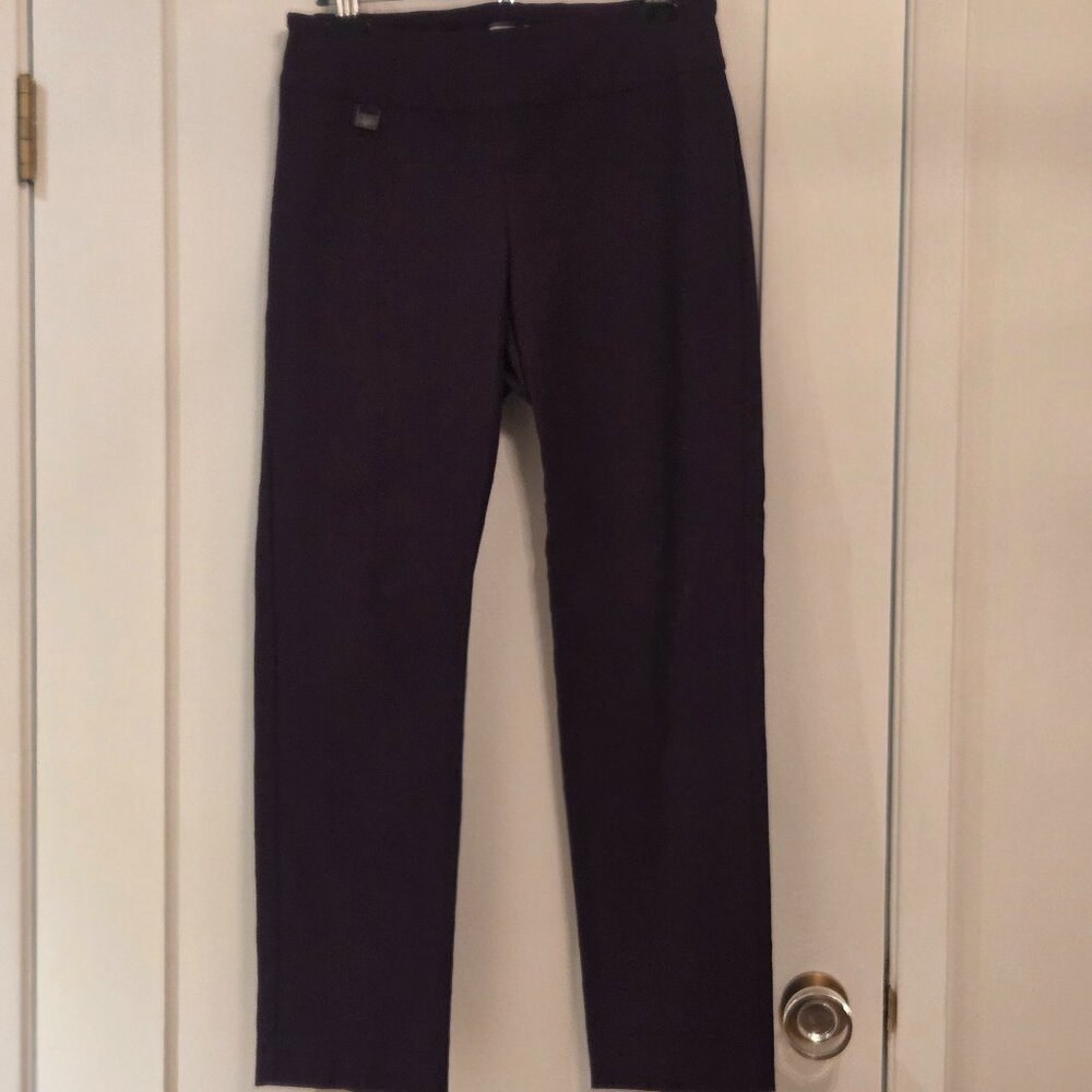 Lisette L  #801 - Essentials Slim Ankle Pants, Magical Lycra - size 10 - brown
